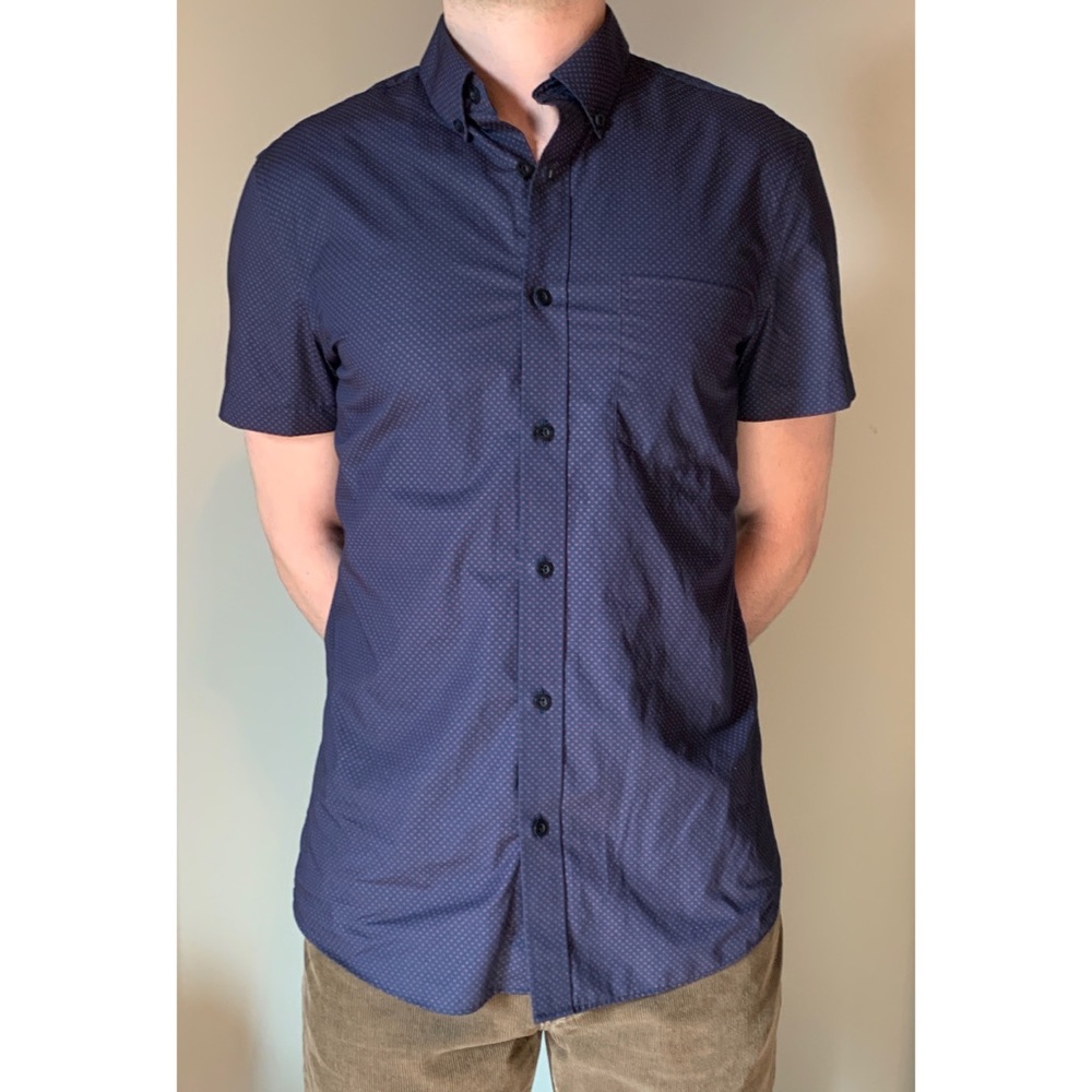 Nordstrom Men’s Shop Trim Fit Short-Sleeve Shirt